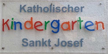 Schild Kindergarten St Josef