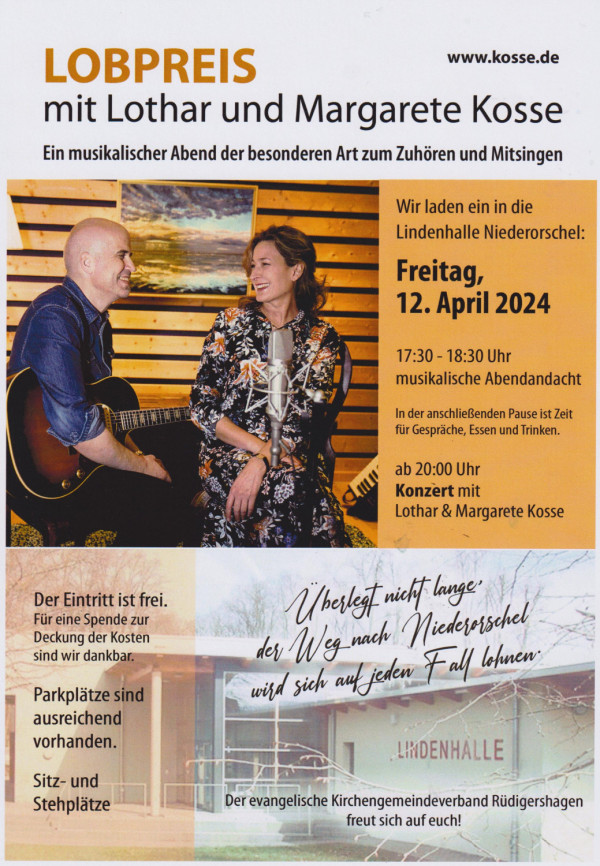 Lobpreis mit Lothar und Margarete Kosse