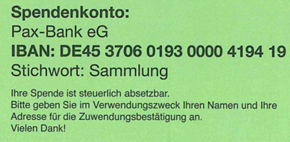 Spendenkonto